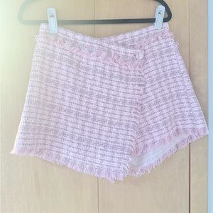 MSGM Light Pink Tweed Women Skorts